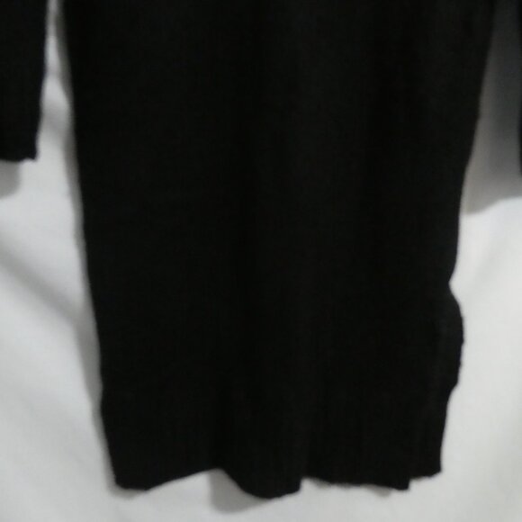 DREAMERS | s-m small to medium | Black Long Sleeve V-Neck Sweater Dress - Picture 8 of 16